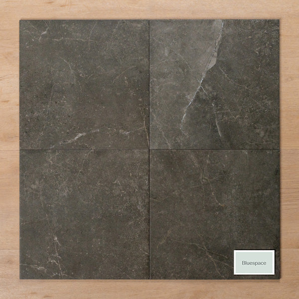Avalon Charcoal Matt P2 Porcelain Tile 300x300mm Straight Pattern - The Blue Space