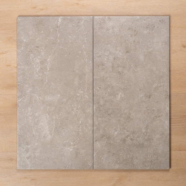 Avalon Grey Matt P2 Porcelain Tile 300x600mm Double - The Blue Space