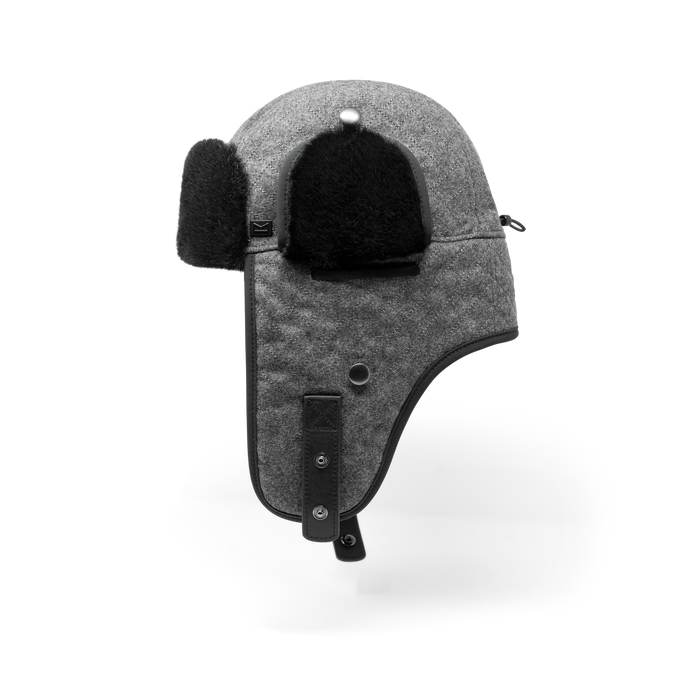 The side view of the melin Aviator Scout Thermal  Horizon Fit in Heather Grey / Black