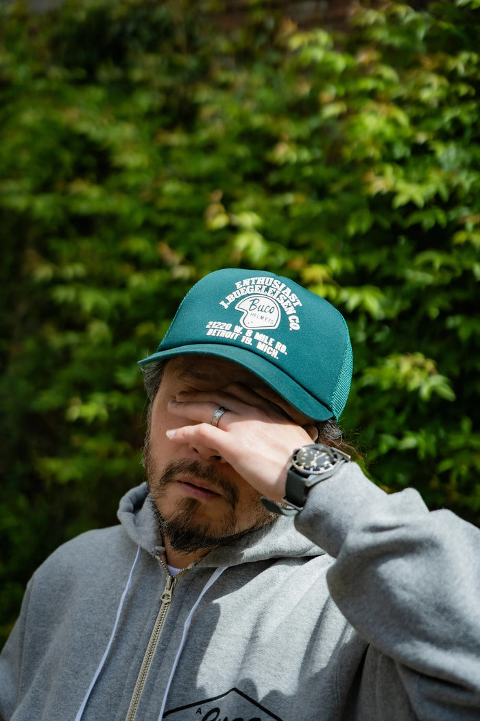 BA25004 BUCO MESH CAP / ENTHUSIAST - GREEN