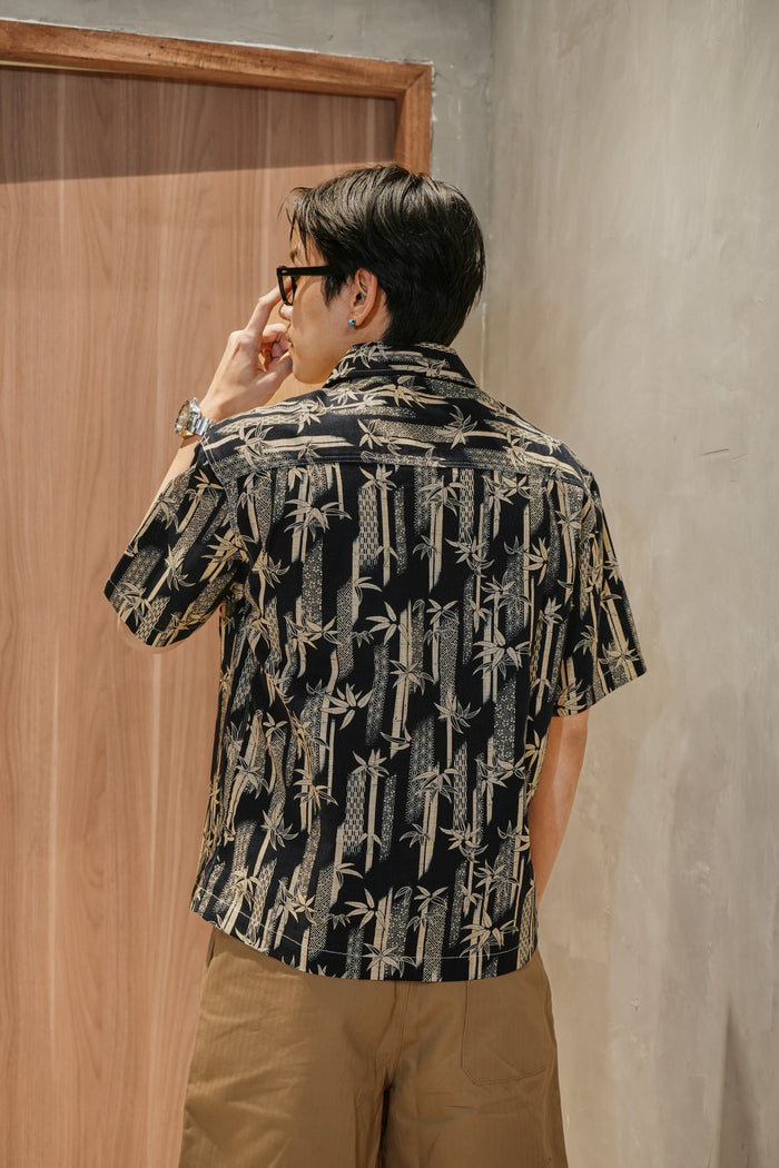 Bamboo Aloha shirt - Homespun multi