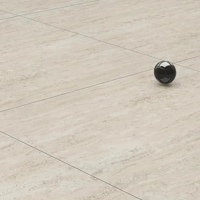 Beige Josie Cross Cut Travertine Tile Tech grip 300 x 600 x 10mm Porcelain  | The Blue Space