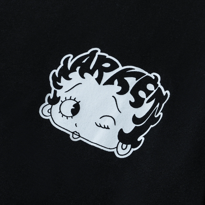 BETTY BOOP MASCOT T-SHIRT - BLACK