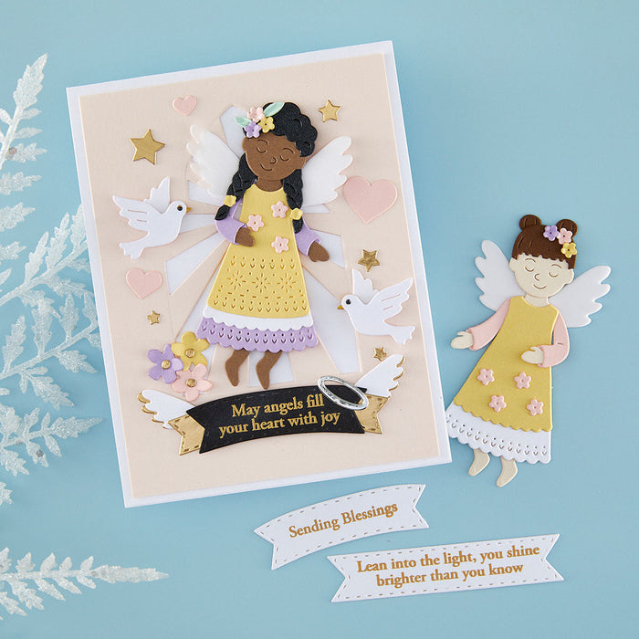 Blessing Angels Etched Dies by Bibi Cameron