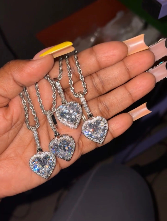 Bling Heart Necklace