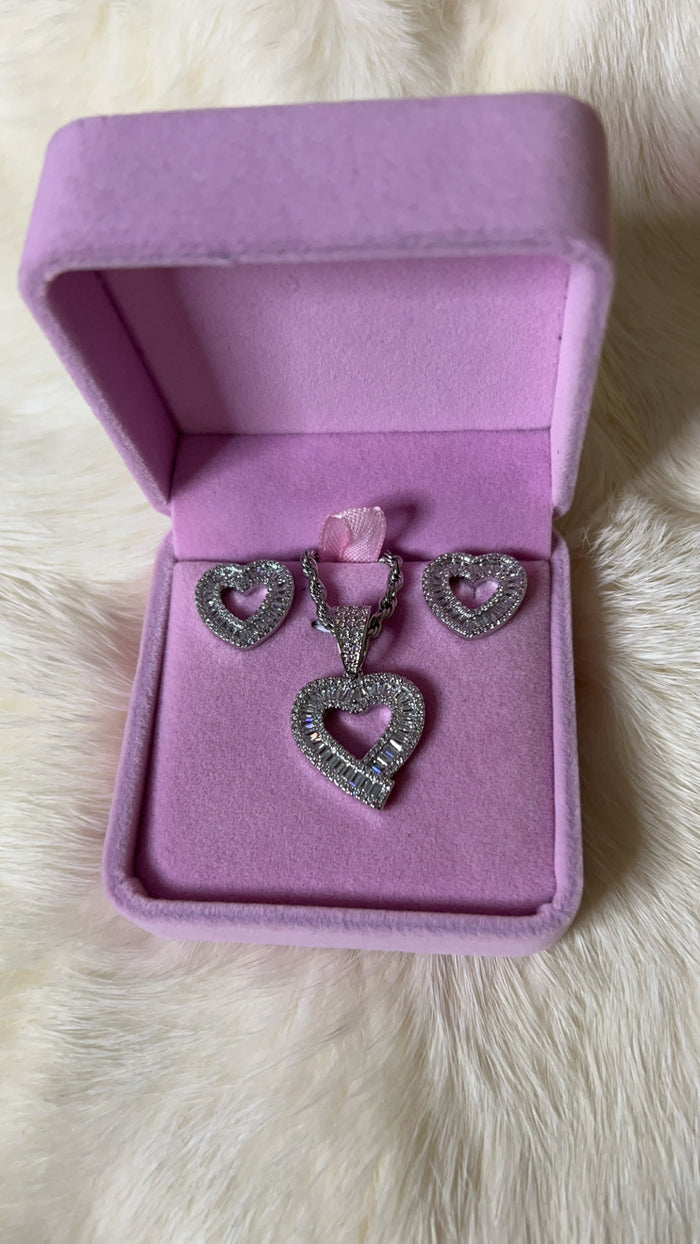 Blinged Heart Set
