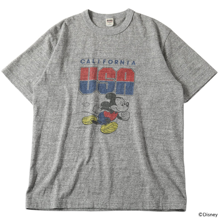 BR-25178 (Mickey Mouse) STANDARD TSURIAMI Crew Neck Print T-Shirt (Special Item) - GRAY