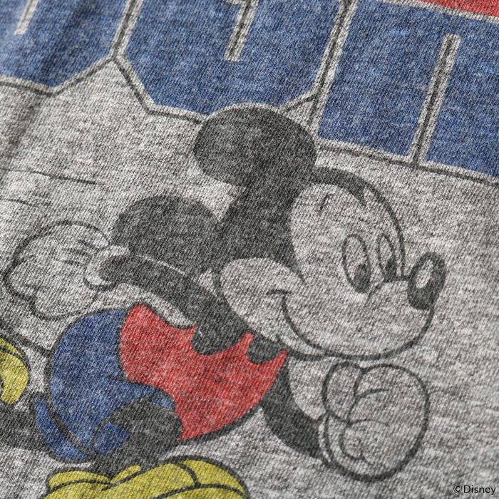 BR-25178 (Mickey Mouse) STANDARD TSURIAMI Crew Neck Print T-Shirt (Special Item) - GRAY