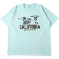 BR-25253 Pigment Dye 16/-BD Tube S/S Print T-shirt (CALIFORNIA) - SAX