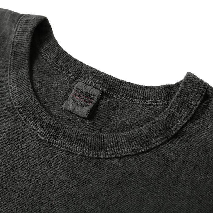 BR-25254 Pigment Dye 16/-BD Tube S/S Print T-shirt (LIMITED ITEM) - CHARCOAL