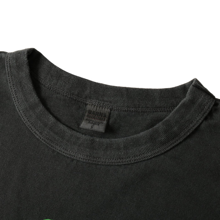 BR-25286 Pigment Dye 20/- Sunbreeze S/S Print T-shirt (LAKE ODESSA) - BLACK
