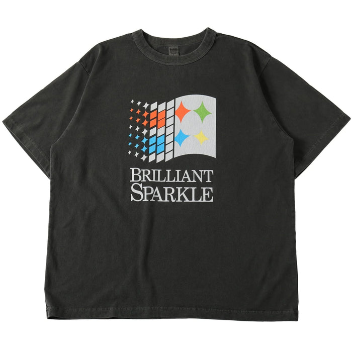 BR-25287 Pigment Dye 20/- Sunbreeze S/S Print T-shirt (Limited Item) - BLACK