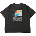 BR-25287 Pigment Dye 20/- Sunbreeze S/S Print T-shirt (Limited Item) - BLACK
