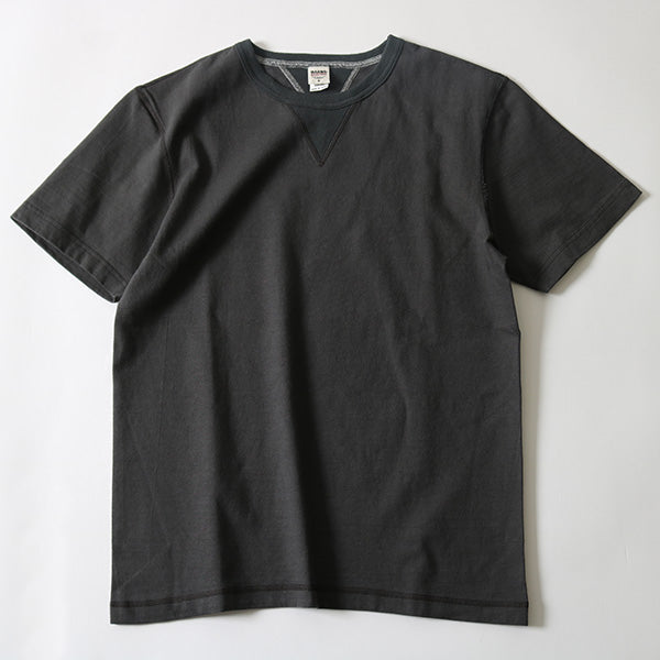 BR-8145 STANDARD COZUN Double V-gusset S/S T-shirt - BLACK