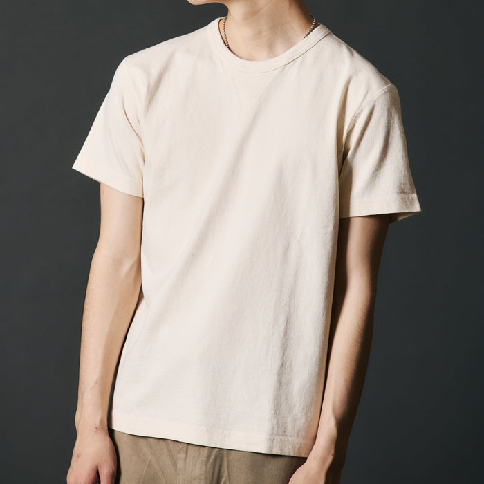 BR-8145 STANDARD COZUN Double V-gusset S/S T-shirt - IVORY