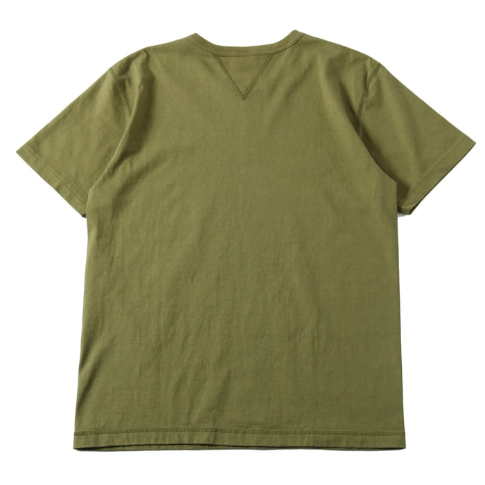 BR-8145 STANDARD COZUN Double V-gusset S/S T-shirt  - OLIVE