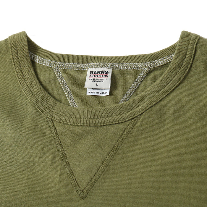 BR-8145 STANDARD COZUN Double V-gusset S/S T-shirt  - OLIVE