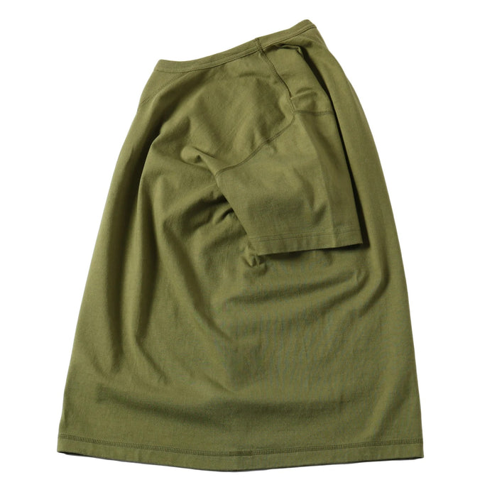 BR-8145 STANDARD COZUN Double V-gusset S/S T-shirt  - OLIVE