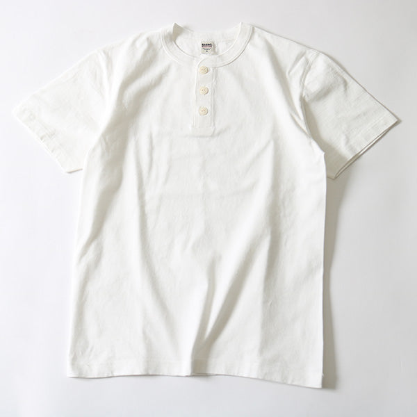 BR-8146 COZUN HENRY NECK T-SHIRT - NATURAL