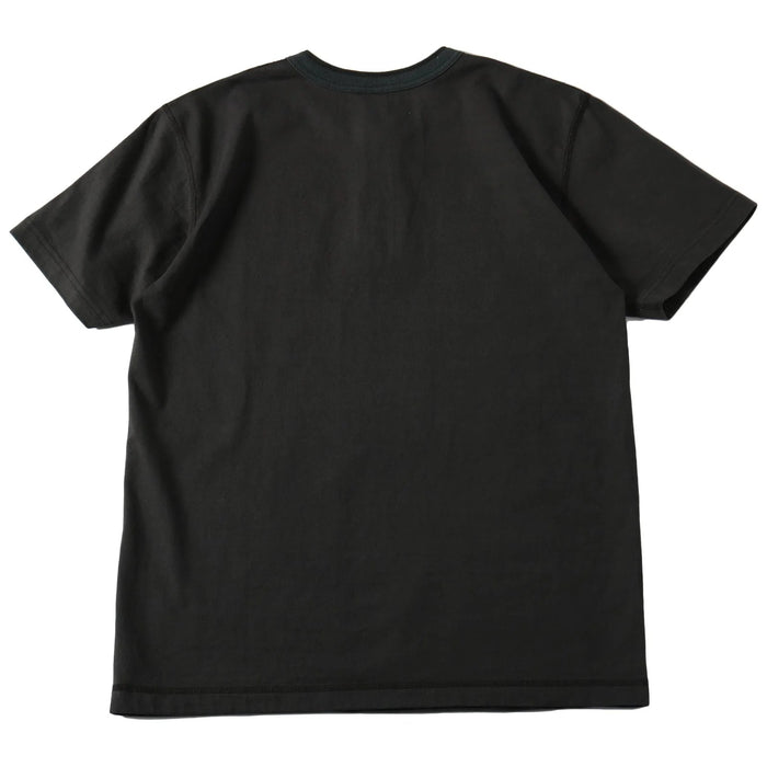 BR-8146SP STANDARD COZUN Henry Neck T-Shirt (Button Works) - BLACK