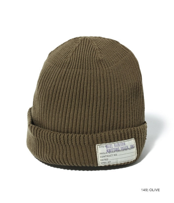 BR02186 WATCH CAP COTTON VERSION - OLIVE
