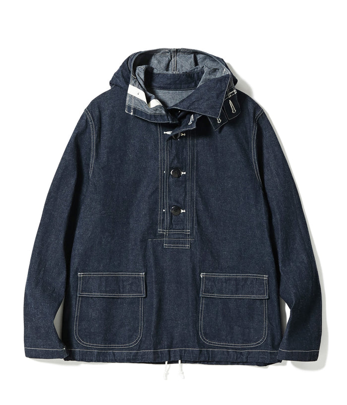 BR11703 US NAVY DENIM GAS PROTECTIVE PARKA - NAVY