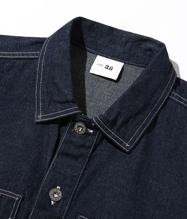 BR15301 US ARMY DENIM PULLOVER JACKET - INDIGO