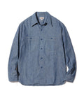 BR25995 CHAMBRAY WORK SHIRT L/S - BLUE