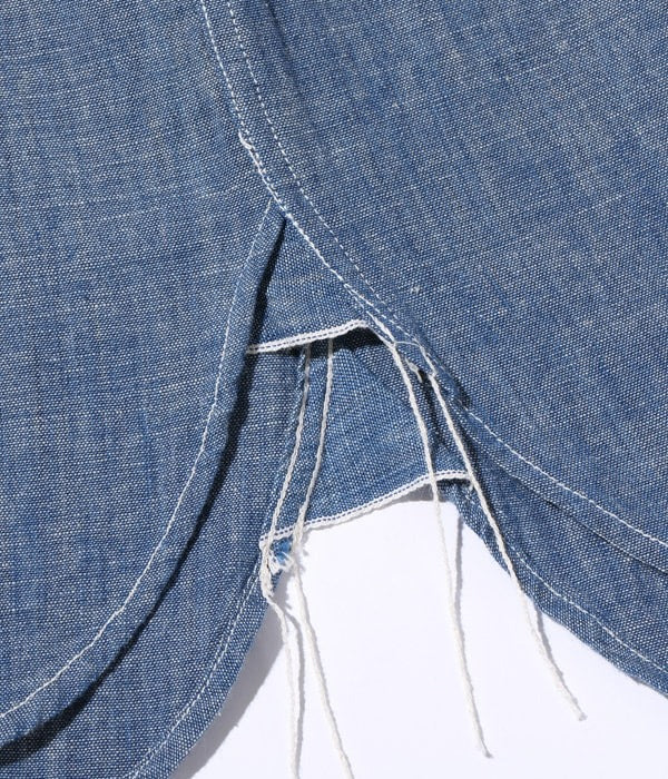 BR25995 CHAMBRAY WORK SHIRT L/S - BLUE
