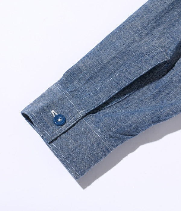 BR25995 CHAMBRAY WORK SHIRT L/S - BLUE