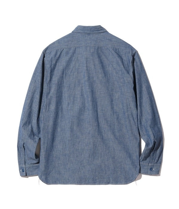 BR25995 CHAMBRAY WORK SHIRT L/S - BLUE