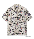 BR39323 TWELFTH AIR FORCE PRINT SHIRT - OFF WHITE