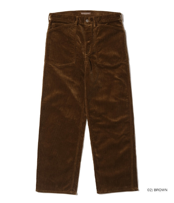 BR42393 / AVIATION ASSOCIATES US ARMY WORKING TROUSERS CORDUROY VERSION - BROWN