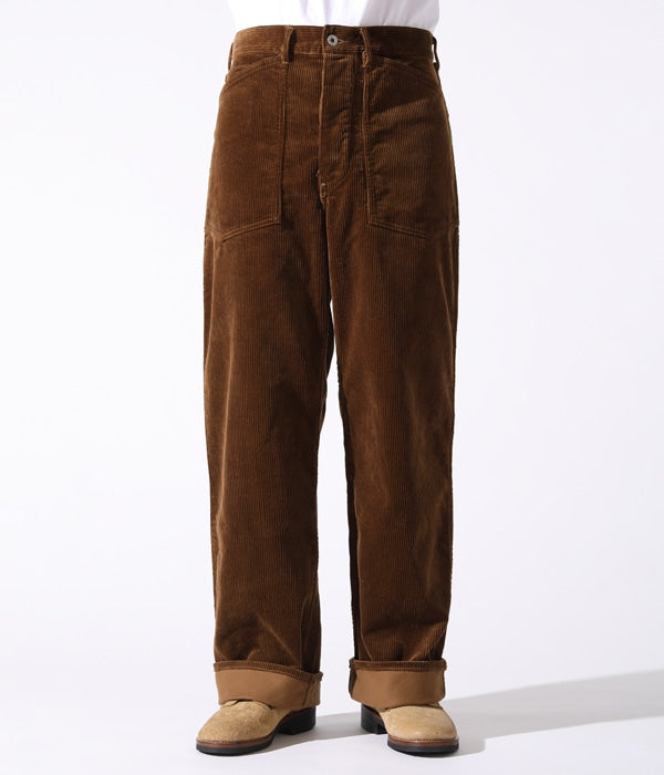 BR42393 / AVIATION ASSOCIATES US ARMY WORKING TROUSERS CORDUROY VERSION - BROWN