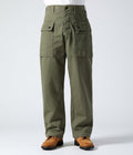 BR42501 US MARINE CORPS M-1944 HERRINGBONE PANTS SHORT LENGTH - OLIVE