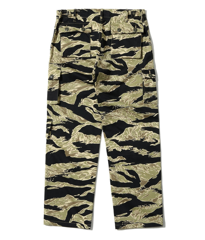 BR42502 GOLD TIGER STRIPE TROUSERS SHORT LENGTH - BLACK