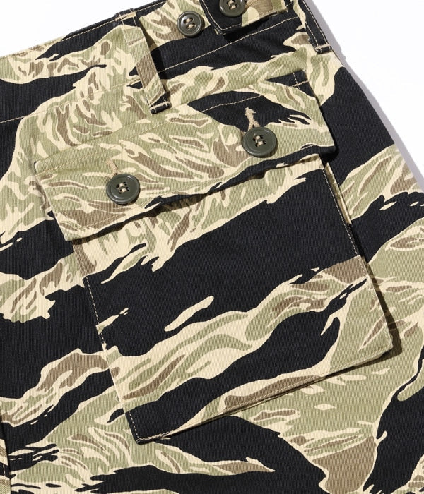 BR42502 GOLD TIGER STRIPE TROUSERS SHORT LENGTH - BLACK