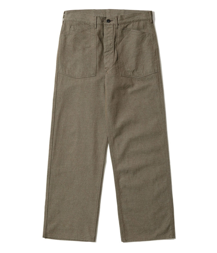 BR42531 TROUSERS, WORKING, BROWN DENIM - BROWN
