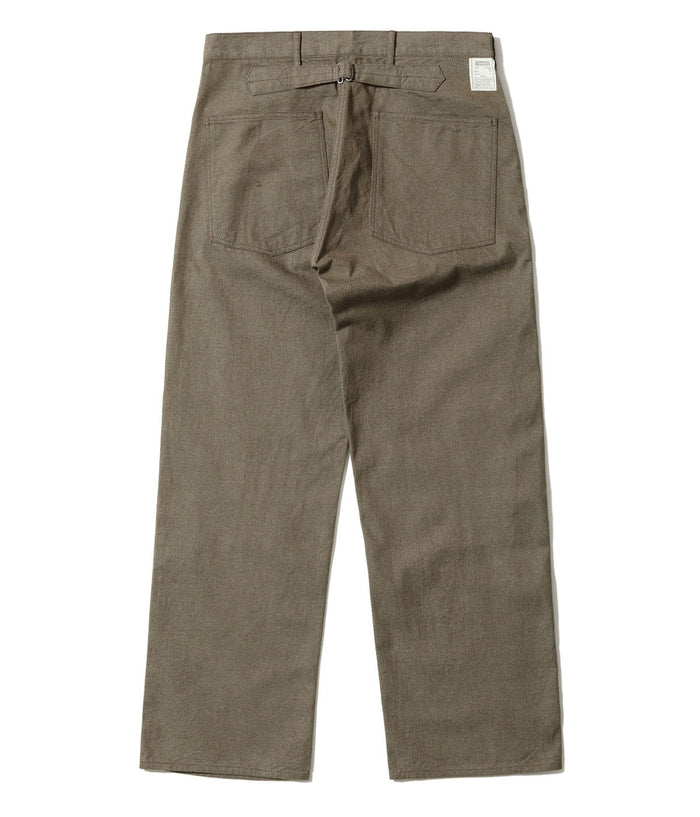BR42531 TROUSERS, WORKING, BROWN DENIM - BROWN