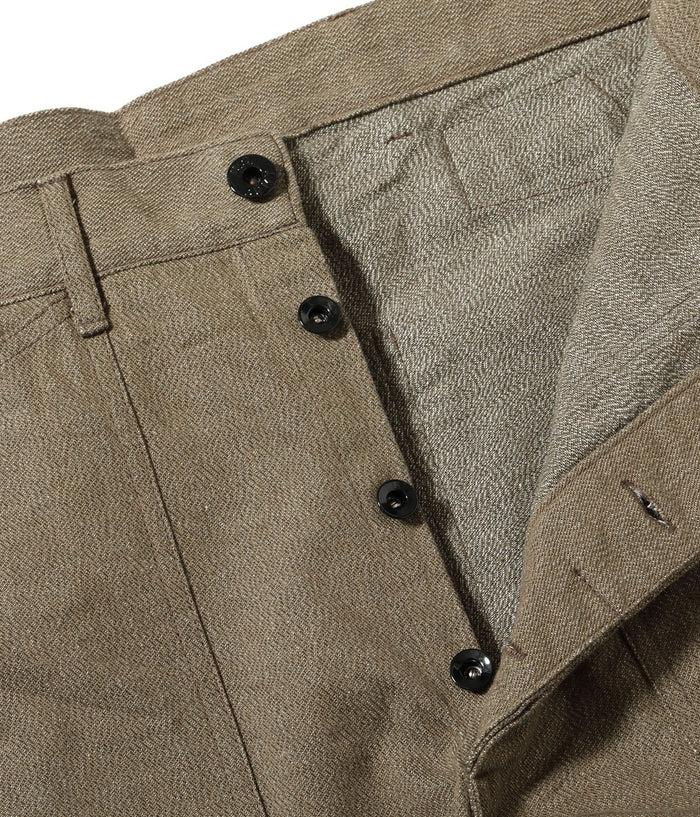 BR42531 TROUSERS, WORKING, BROWN DENIM - BROWN