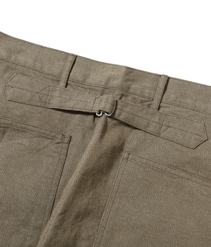 BR42531 TROUSERS, WORKING, BROWN DENIM - BROWN