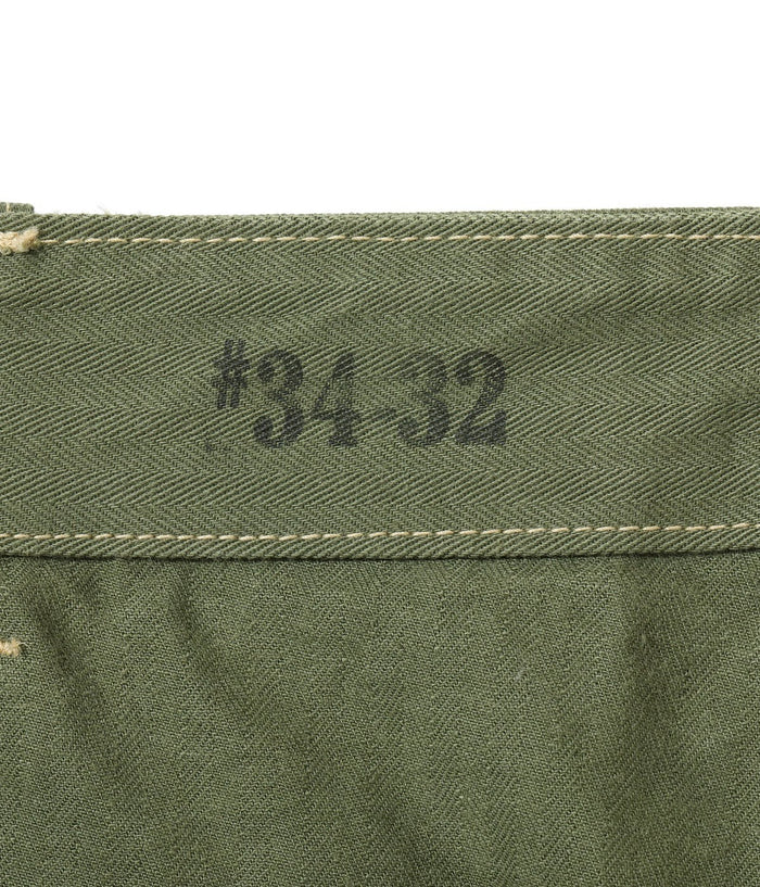 BR42534 U.S. MARINE CORPS M-1941 HERRINGBONE PANTS SHORT LENGTH - OLIVE