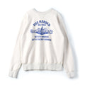 BR69500 SET-IN CREW NECK SWEAT SHIRT WITH FRONT V GUSSET "USS HARDER" - OATMEAL