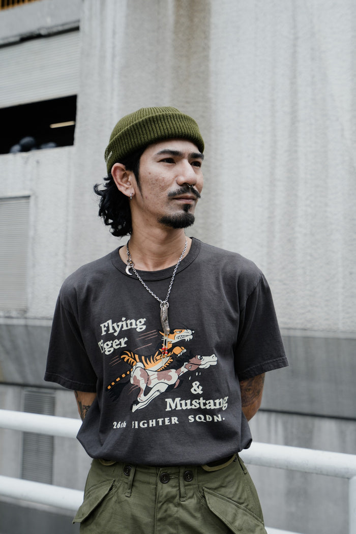 BR79511 S/S T-SHIRT "26th FIGHTER SQ." - BLACK