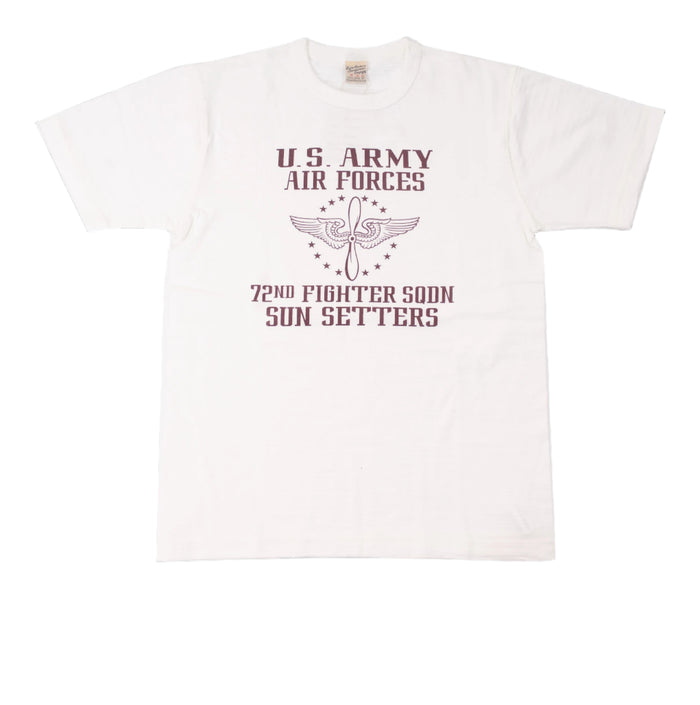 BR79562 SLUB YARN T-SHIRT 72nd FIGHTER SQ - WHITE