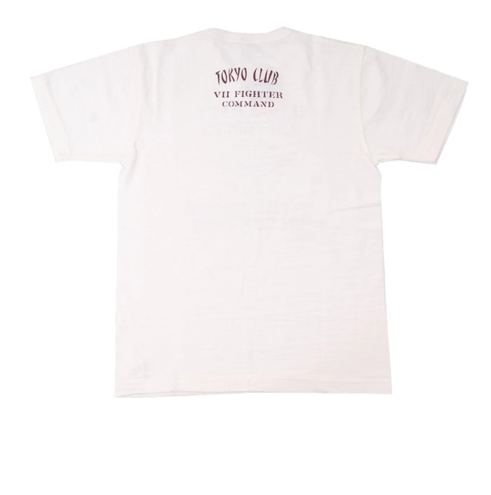 BR79562 SLUB YARN T-SHIRT 72nd FIGHTER SQ - WHITE