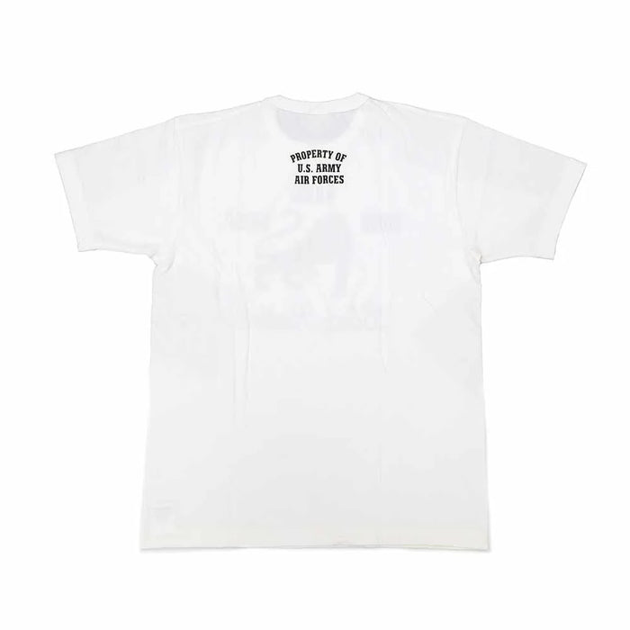 BR79575 GOVERNMENT ISSUE T-SHIRT 460th Bomb. SQ. Black Panther - WHITE