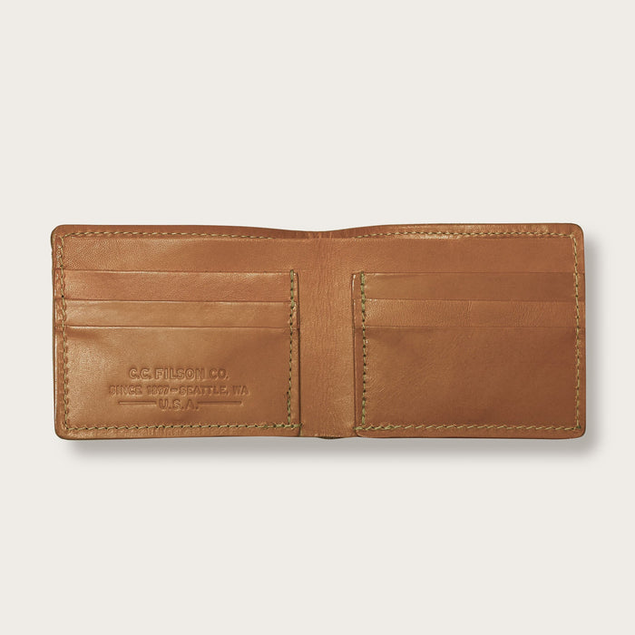 BRIDLE LEATHER BI-FOLD WALLET - TAN