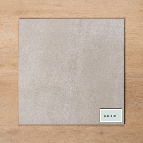 Burleigh Silver External Cushioned Edge Porcelain Tile 450x450mm - The Blue Space