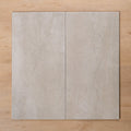 Burleigh Silver Gloss Cushioned Edge Ceramic Tile 300x600mm Double - The Blue Space